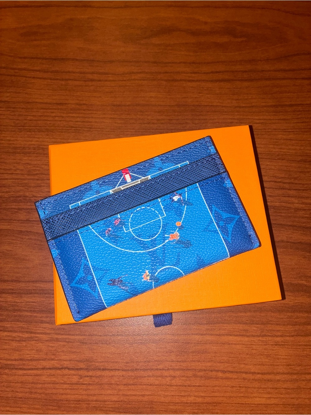 Louis Vuitton Blue Basketball Court Card Sleeve